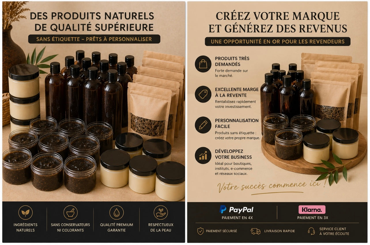 Offre Grossiste – Lot Revendeur Ghalia Organic (Produits sans étiquette)